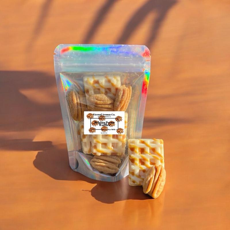 Belgian Pecan Waffle Wax Melts | Waffle Wax Melts | Realistic Pecan Wax Melts | Pecan Wax Melts | Belgian Waffles | Belgian Waffle Wax Melts | Candle Decor Ornaments Freshener Decoration