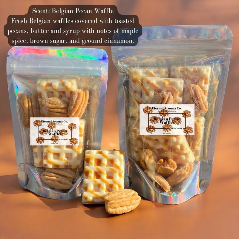 Belgian Pecan Waffle Wax Melts | Waffle Wax Melts | Realistic Pecan Wax Melts | Pecan Wax Melts | Belgian Waffles | Belgian Waffle Wax Melts | Candle Decor Ornaments Freshener Decoration