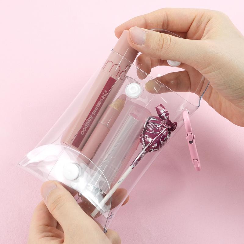 Clear Mini Gacha Figure Carrying Storage Pouch Random Toy Figure Collecting Pouch 2PCS SET- Kpop style, korea Brand