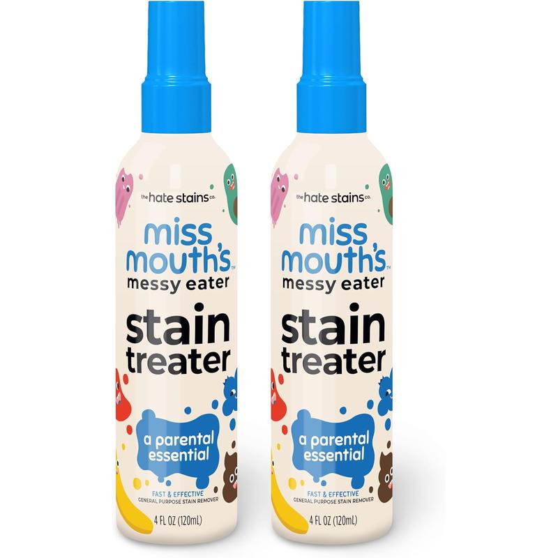 Miss Mouth'S Messy Eater Stain Treater Spray - 4Oz & 10 Wipes Stain Remover - Newborn & Baby Essentials - No Dry Cleaning Food, Grease, Coffee off Laundry, Underwear, Fabric Miss Mouth's