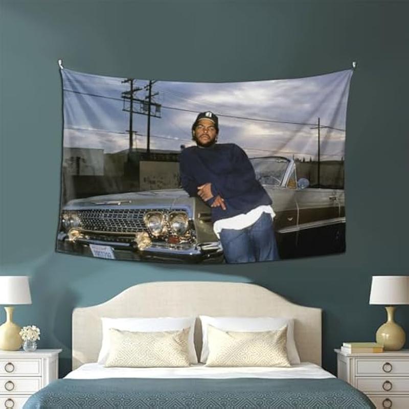 Ice Rapper Cube Tapestry Wall Hanging Tapestry 3D Printed Art Tapestry Home Decor 60x40Inches