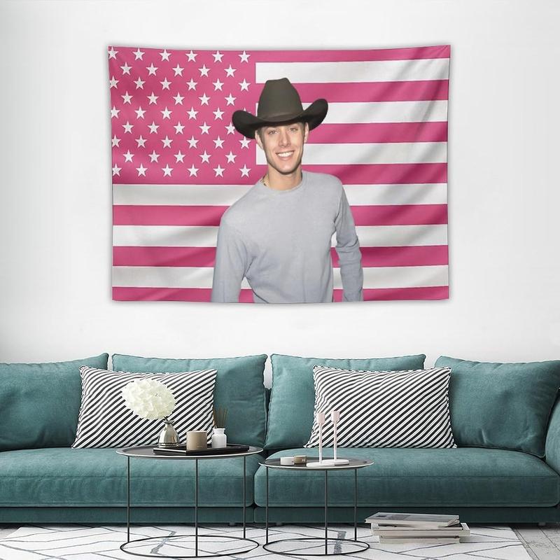 American Star Tapestry Jensen Flag Tapestry Suitable for College Dormitory Cave Bedroom Living Room Office Party Decoration Fans Gift, Ackles