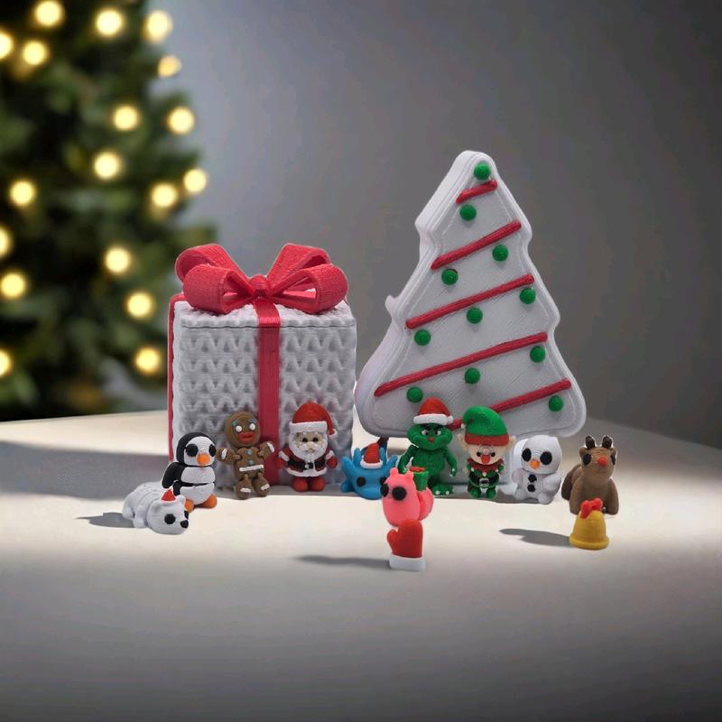 cute christmas minis 3d printed