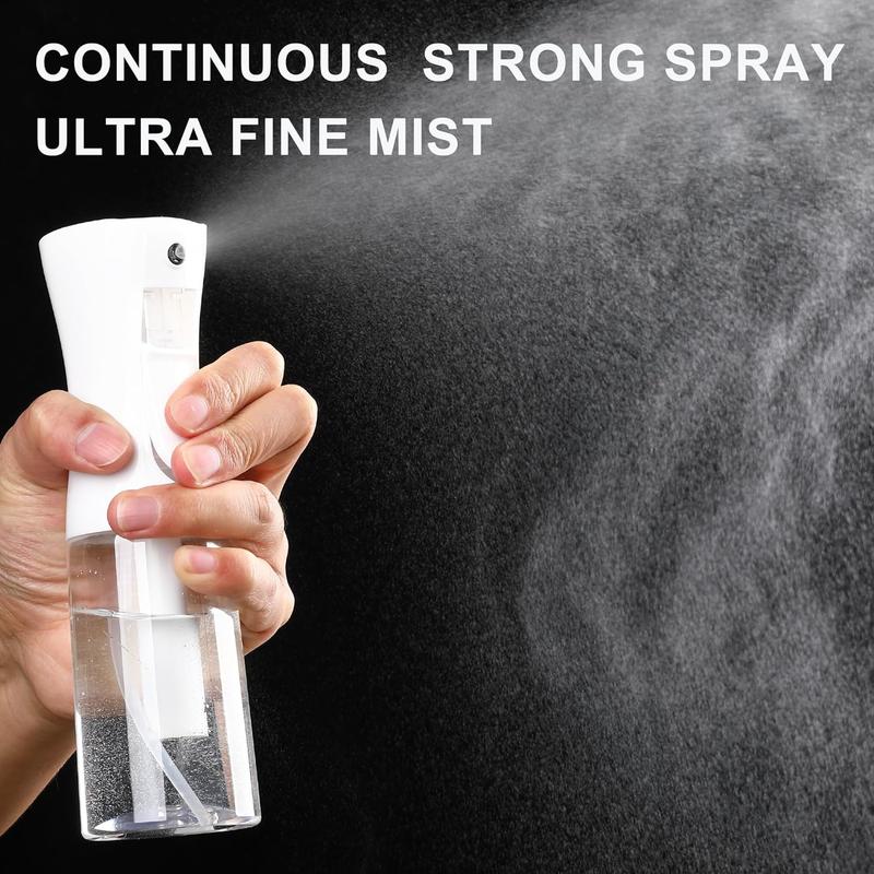 200ml Continuous Spray Bottle with Ultra Fine Mist- Continuous Mister Spray Bottle for Hairstyling, Cleaning continuous s Organiser Canister