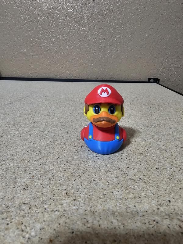 3D Printed Mario Figurine for Duck Collectors and More - Quirky Home Decor by Hex3D Multicolor Ornaments jeep duck