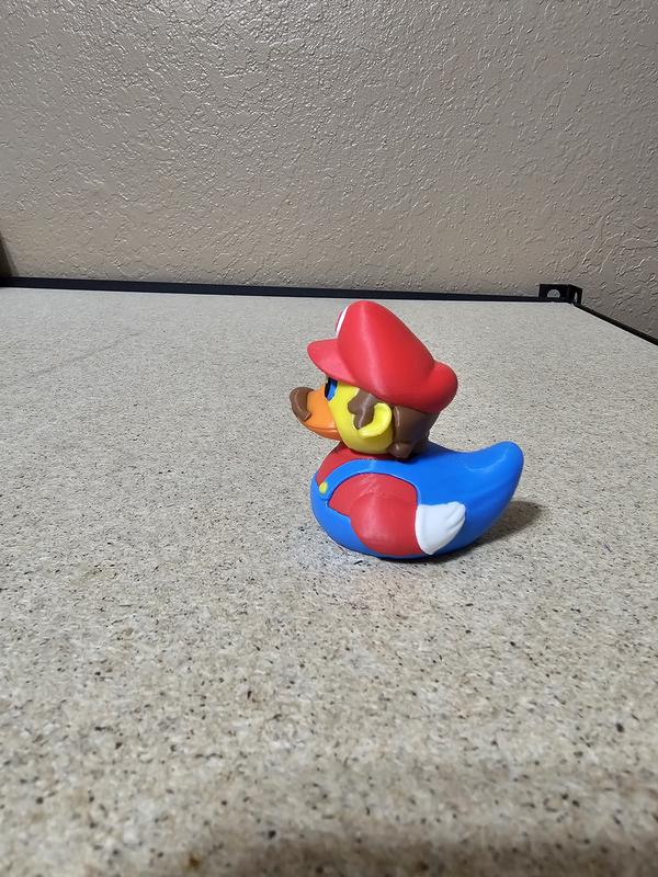 3D Printed Mario Figurine for Duck Collectors and More - Quirky Home Decor by Hex3D Multicolor Ornaments jeep duck