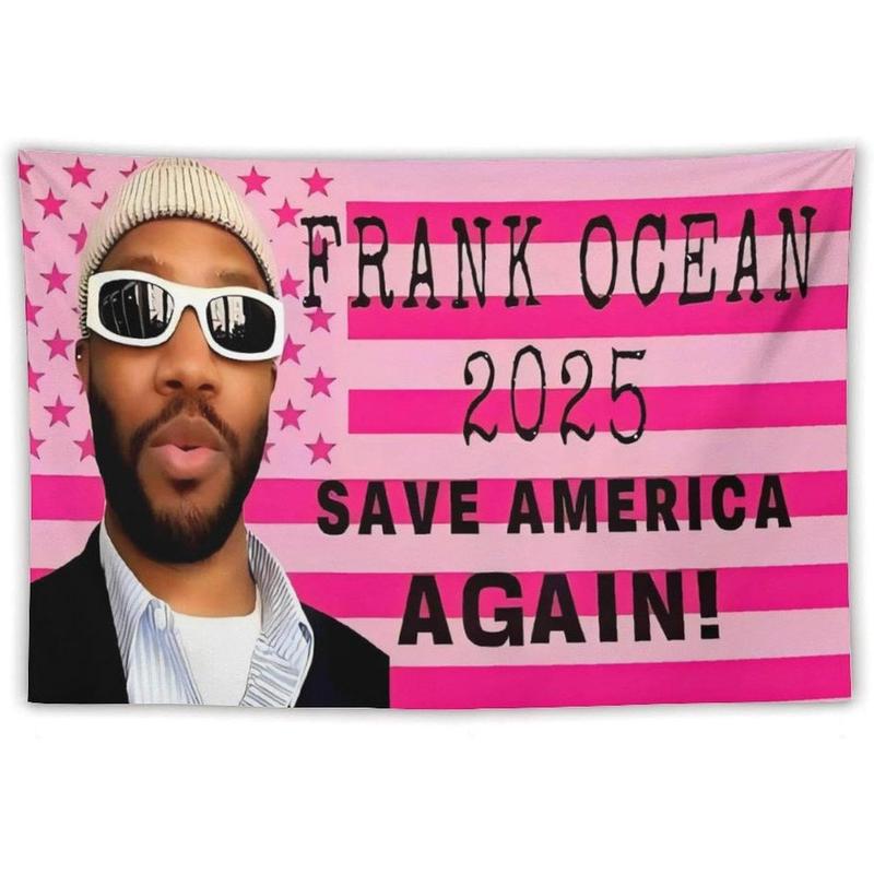 Frank Singer 2025 Flag Tapestry Fun Pink United States Flag Tapestry Tapestry Dormitory Background Room Decoration Bedroom Home Decor (40 X 60 Inches)