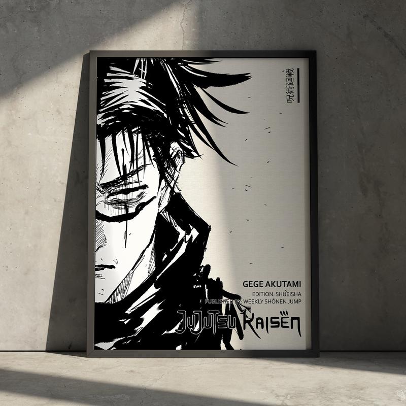 Ctc Choso Jujutsu Kaisen JJK Anime Artwork Print Wall Home Decor, Manga Poster, Christmas Gift Minimalist Vintage Aesthetic For Anime Fan