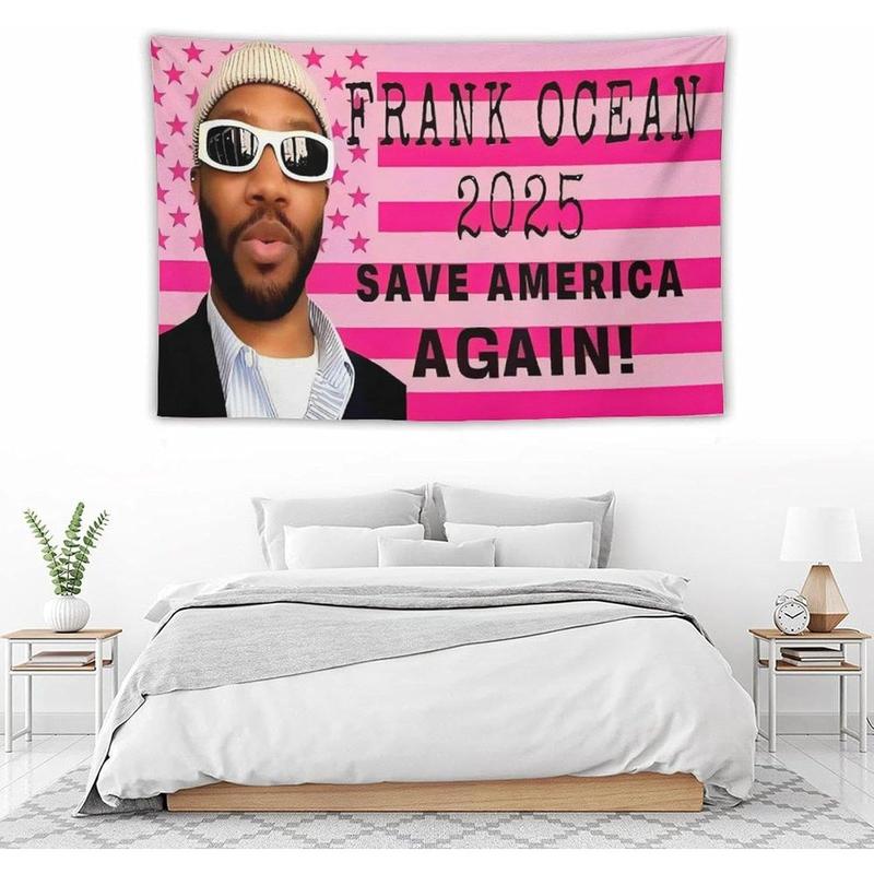 Frank Singer 2025 Flag Tapestry Fun Pink United States Flag Tapestry Tapestry Dormitory Background Room Decoration Bedroom Home Decor (40 X 60 Inches)