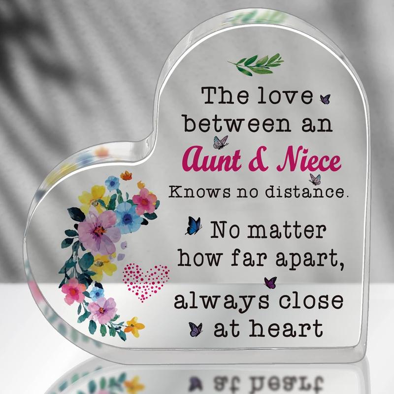 Aunt Gifts from Niece Christmas Mother's Day Birthday Gifts for Aunt  Aunt Ever Gifts Presents for Aunt from Niece  Heart Keepsake C024