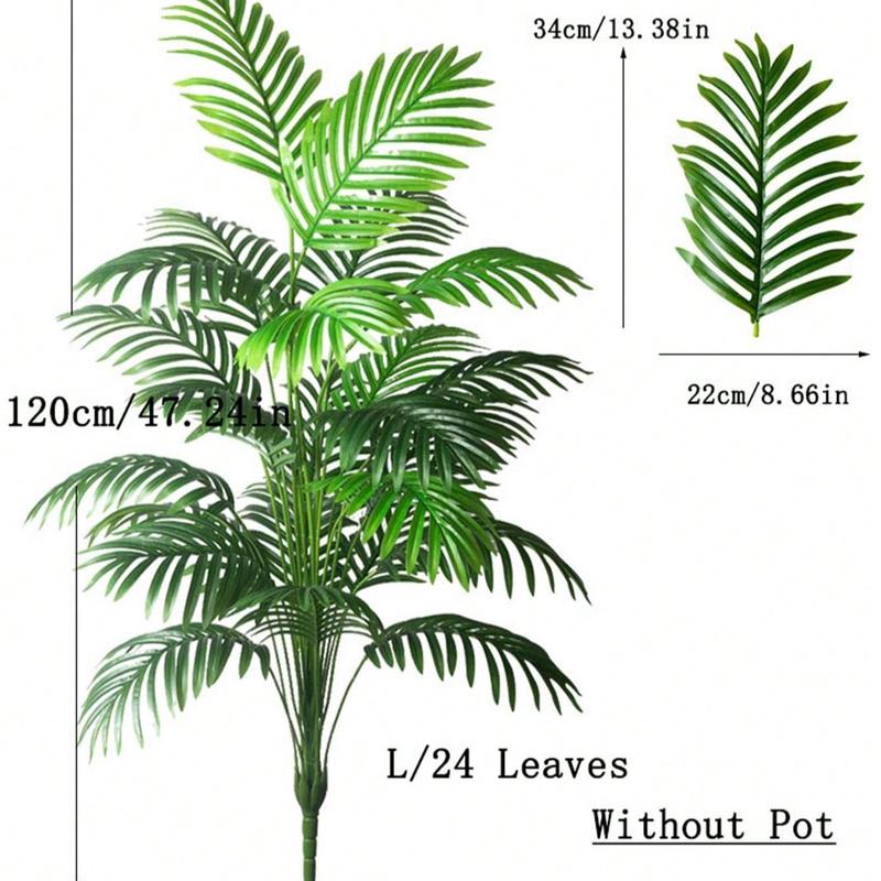 90cm-120cm Large Artificial Palm Tree, Simulated Green Plants, Plastic Turtle Back Bamboo, Large Leaf Schefflera,Tropical Fake Iron Tree,suitable For Home,Office, Party, Outdoor Decoration,FakePlants,Fall Decor,Room,Desk,Garden Decor,Room Decoration Stuff