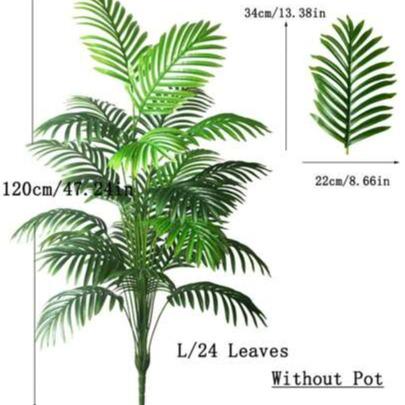 90cm-120cm Large Artificial Palm Tree, Simulated Green Plants, Plastic Turtle Back Bamboo, Large Leaf Schefflera,Tropical Fake Iron Tree,suitable For Home,Office, Party, Outdoor Decoration,FakePlants,Fall Decor,Room,Desk,Garden Decor,Room Decoration Stuff