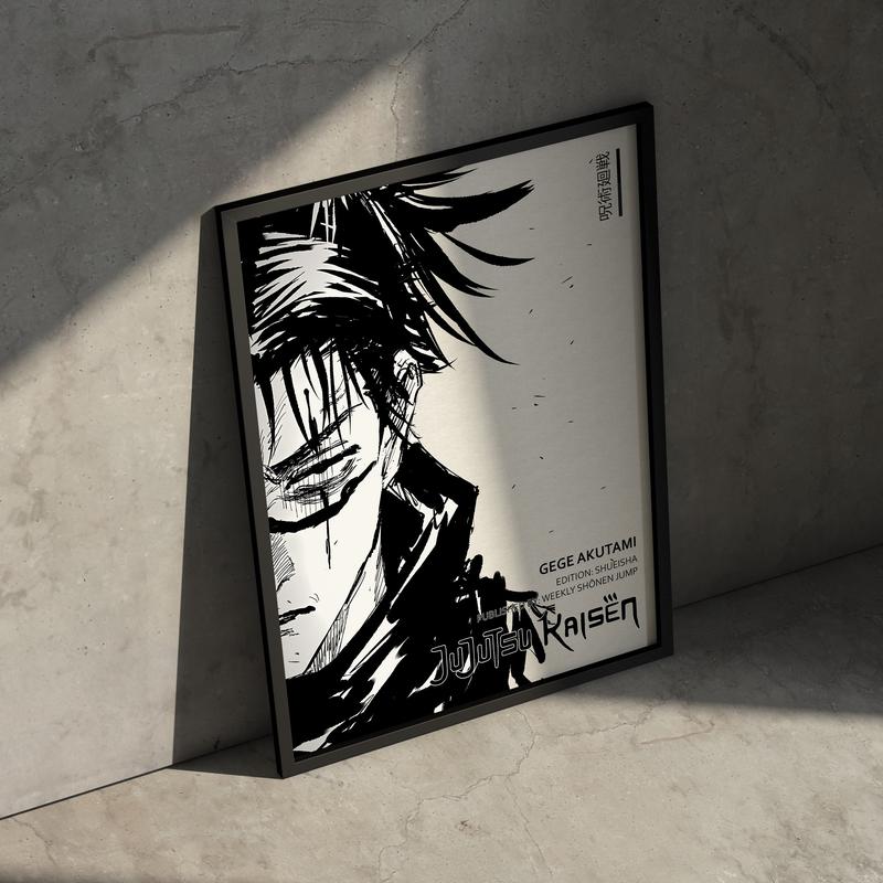 Ctc Choso Jujutsu Kaisen JJK Anime Artwork Print Wall Home Decor, Manga Poster, Christmas Gift Minimalist Vintage Aesthetic For Anime Fan