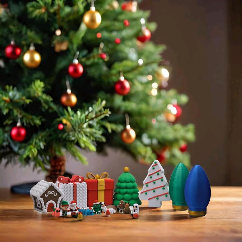 cute christmas minis 3d printed