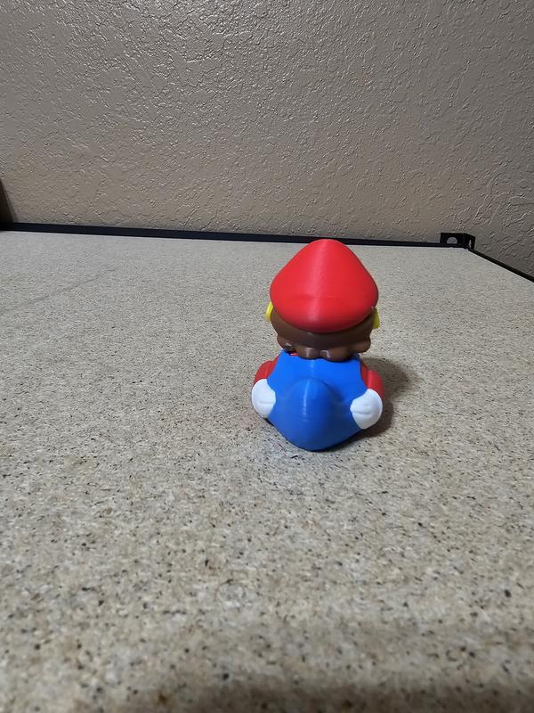 3D Printed Mario Figurine for Duck Collectors and More - Quirky Home Decor by Hex3D Multicolor Ornaments jeep duck