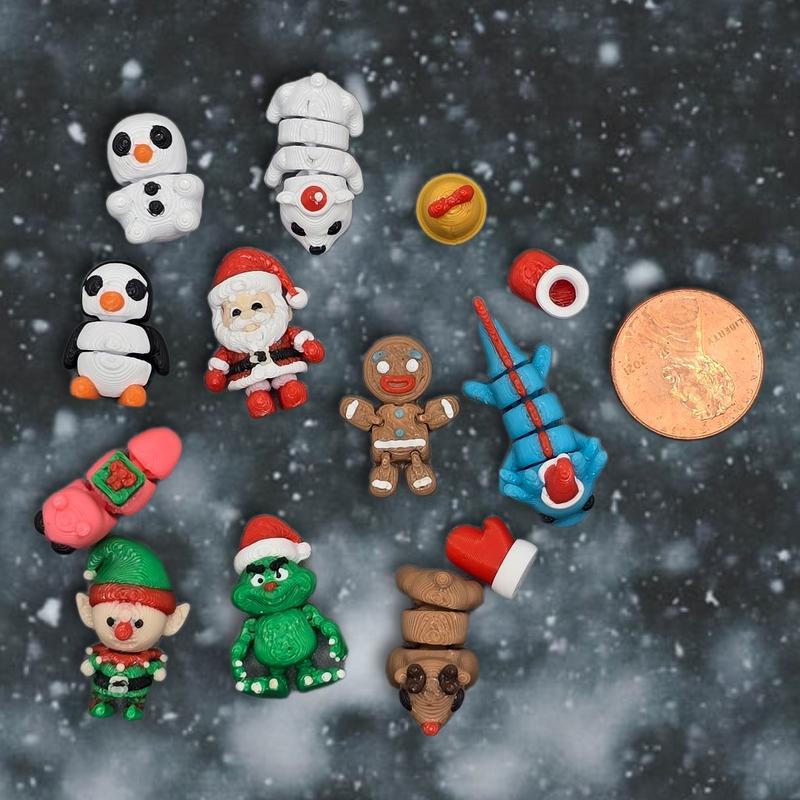 cute christmas minis 3d printed