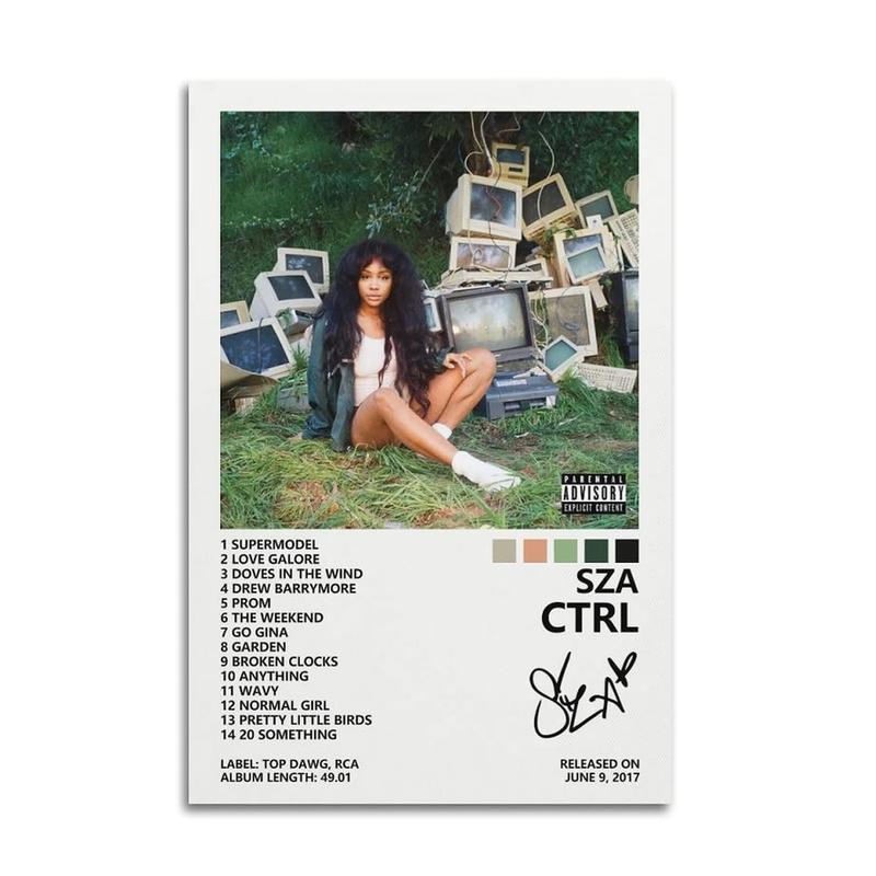 Sza Poster Ctrl Album Cover Poster for Bedroom Canvas Art Poster and Wall Decor Picture