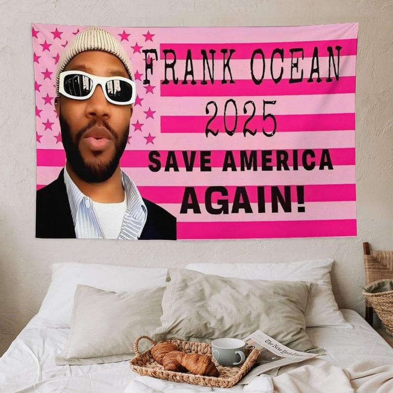 Frank Singer 2025 Flag Tapestry Fun Pink United States Flag Tapestry Tapestry Dormitory Background Room Decoration Bedroom Home Decor (40 X 60 Inches)