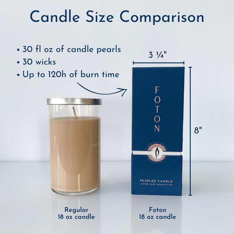 Foton Pearled Candle - Scented White