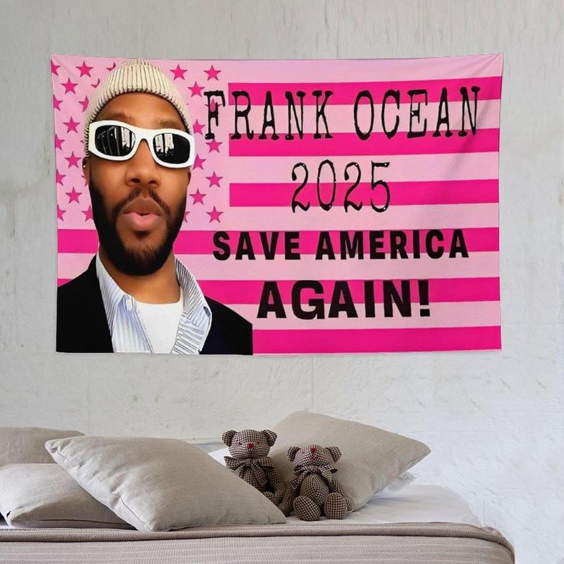 Frank Singer 2025 Flag Tapestry Fun Pink United States Flag Tapestry Tapestry Dormitory Background Room Decoration Bedroom Home Decor (40 X 60 Inches)