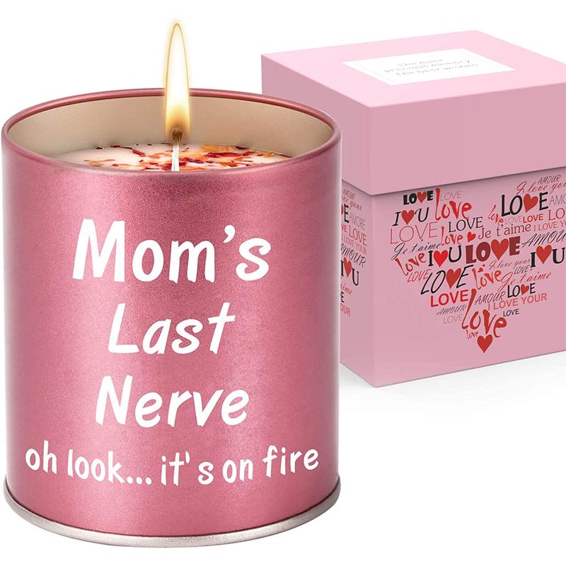 Gifts for Mom from Daughter Son Kids Mothers Day Gifts for Mom Gifts Ideas Mom Birthday Gifts Stocking Stuffers Christmas Presents for Mom Great Funny Mom Gifts for Mom, 9Oz Scented Candles Lavender Scented Funny Lavender Candle Candle Gift Set mom gift