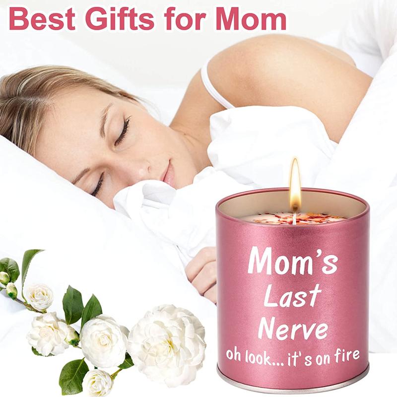 Gifts for Mom from Daughter Son Kids Mothers Day Gifts for Mom Gifts Ideas Mom Birthday Gifts Stocking Stuffers Christmas Presents for Mom Great Funny Mom Gifts for Mom, 9Oz Scented Candles Lavender Scented Funny Lavender Candle Candle Gift Set mom gift