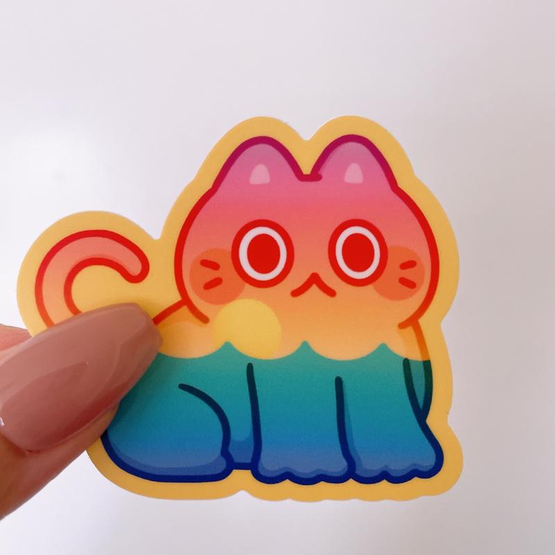 Cute Cat Heavy Duty Waterproof Vinyl Stickers - Vol 3