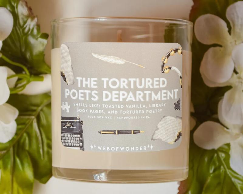 100% Soy Wax Candle | The Tortured Poets Candle | Swift Gift Ideas | Taylor | TS | glass tin | wax melt | Organic Candle Decor Scent