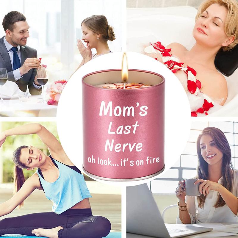 Gifts for Mom from Daughter Son Kids Mothers Day Gifts for Mom Gifts Ideas Mom Birthday Gifts Stocking Stuffers Christmas Presents for Mom Great Funny Mom Gifts for Mom, 9Oz Scented Candles Lavender Scented Funny Lavender Candle Candle Gift Set mom gift