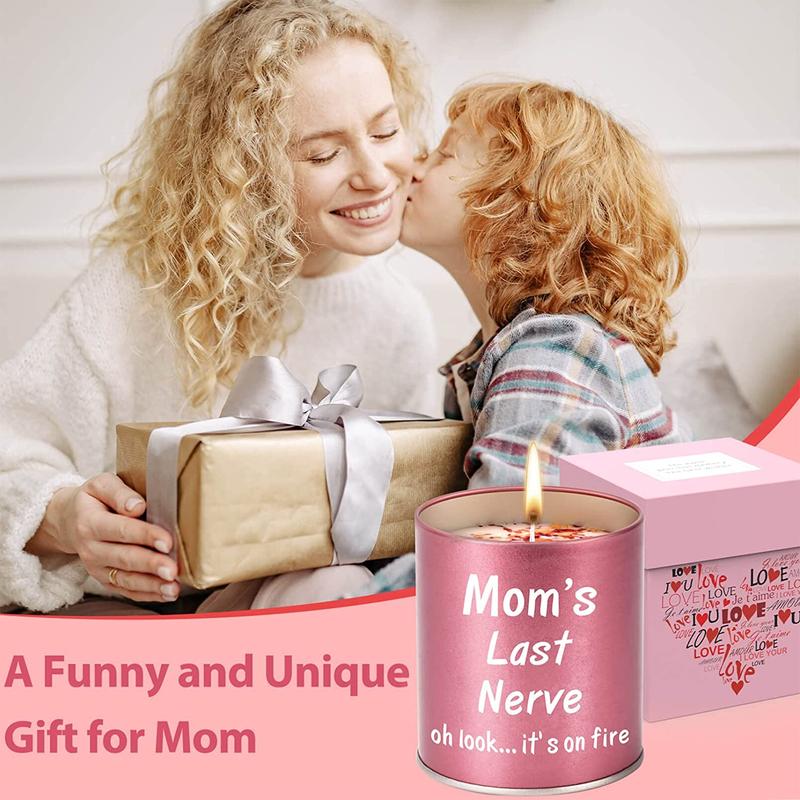 Gifts for Mom from Daughter Son Kids Mothers Day Gifts for Mom Gifts Ideas Mom Birthday Gifts Stocking Stuffers Christmas Presents for Mom Great Funny Mom Gifts for Mom, 9Oz Scented Candles Lavender Scented Funny Lavender Candle Candle Gift Set mom gift