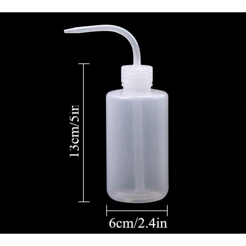 Wash Bottle 2pcs 250ml 8oz Safety Bottles Watering Tools, Economy Plastic Squeeze with Narrow Mouth Scale Labels for Succulent Cleaning Washing