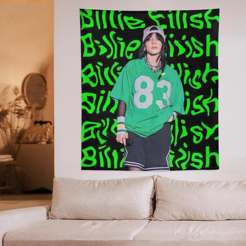 Bil--lie Tapestries in Various Sizes for Fans – Perfect for Concerts, Home Decor, Events, and Adding a Vibrant Touch to Any Space