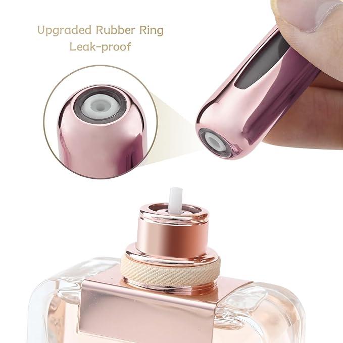 4 Pcs 5ml Portable Mini Refillable Perfume Atomizer Spray Bottle Scent Pump Case for Travel Random Color