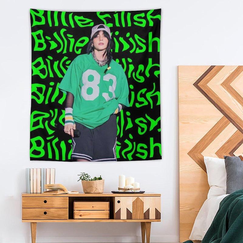 Bil--lie Tapestries in Various Sizes for Fans – Perfect for Concerts, Home Decor, Events, and Adding a Vibrant Touch to Any Space