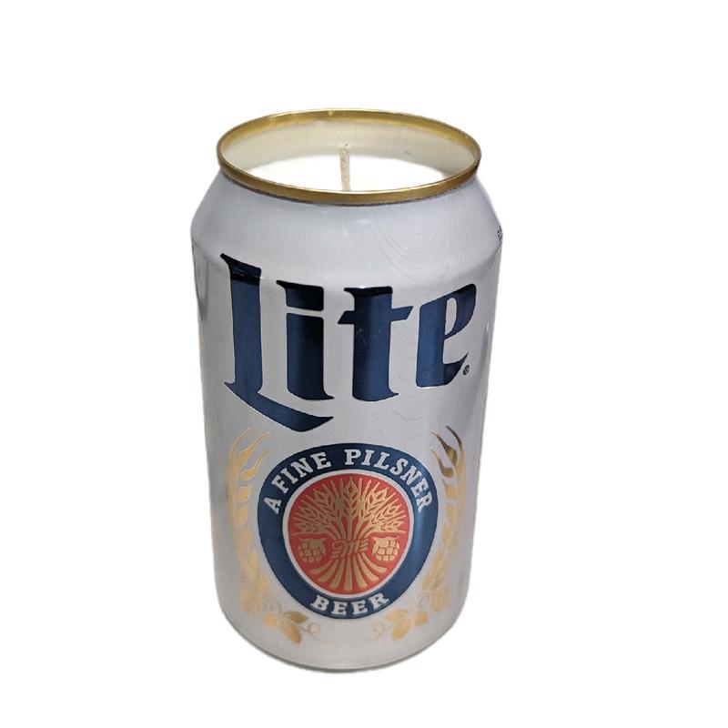 Miller Lite Palo Santo Sandalwood Scented 12 oz 100%Soy Candle