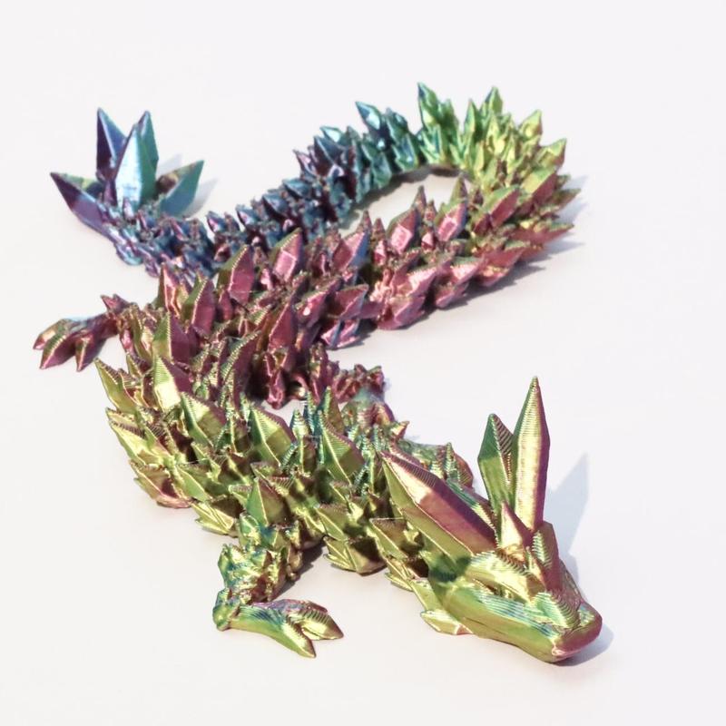 3D Dragon Design Ornament, 1 Count Creative Desktop Decoration, Articulated Design Decorative Ornament for Home Office Car