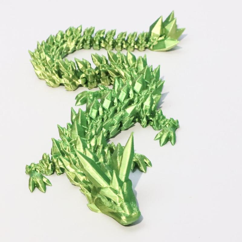 3D Dragon Design Ornament, 1 Count Creative Desktop Decoration, Articulated Design Decorative Ornament for Home Office Car