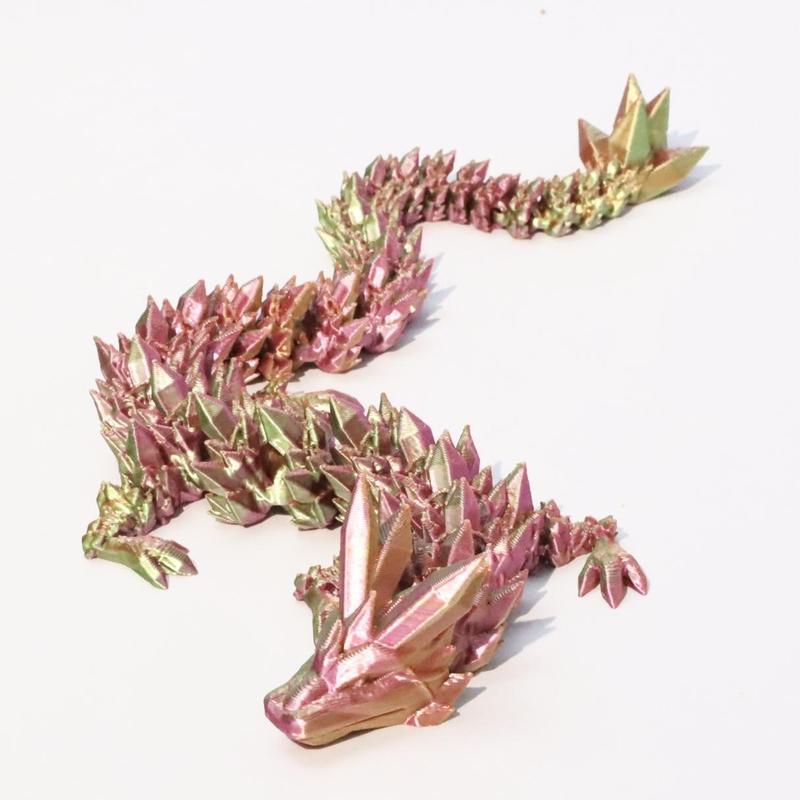 3D Dragon Design Ornament, 1 Count Creative Desktop Decoration, Articulated Design Decorative Ornament for Home Office Car