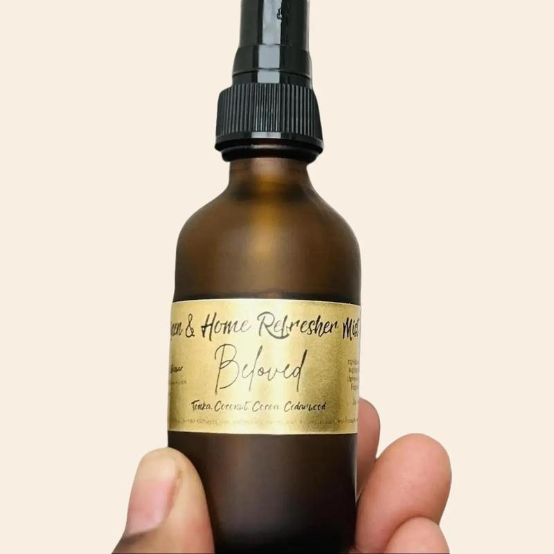 Linen & Room Spray RESILIENT Scented Aroma Spray in Glass Amber Bottle Fragrance Mist Burst Freshener home fragrance car freshener Light Perfume Luxurious Room bathroom spray