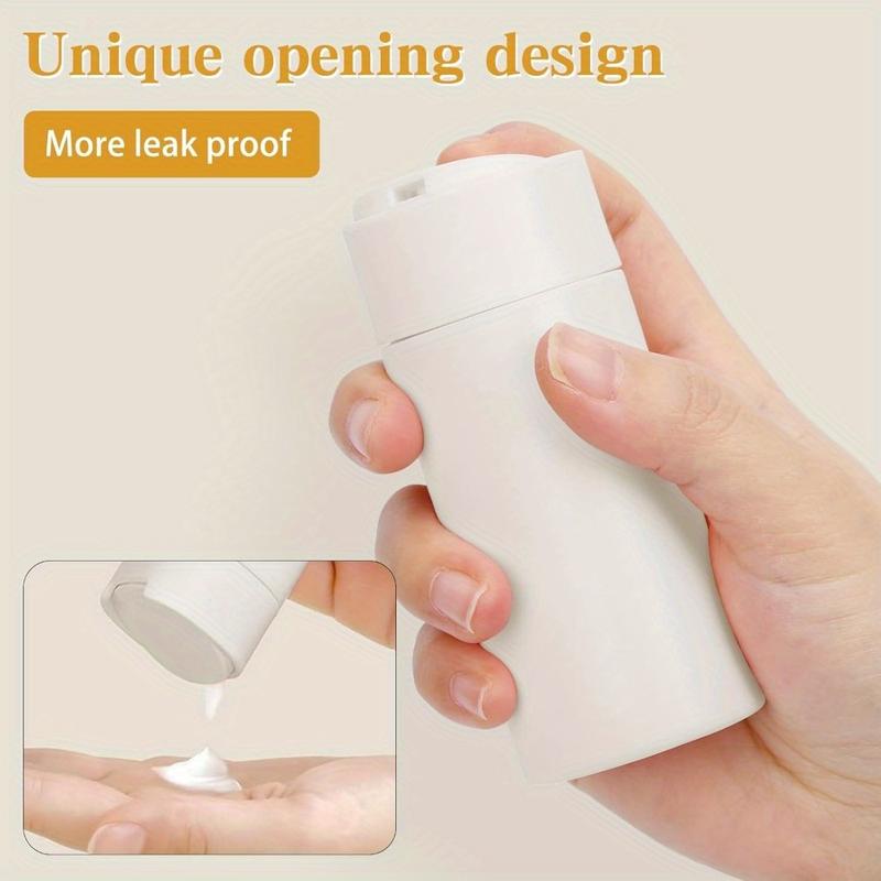 5 PCS Refillable Cosmetic Refill Plastic Empty Bottles Portable Travel Squeezable Bottles Toiletry Containers Set for Shampoo Shower Facial Cream Lotion