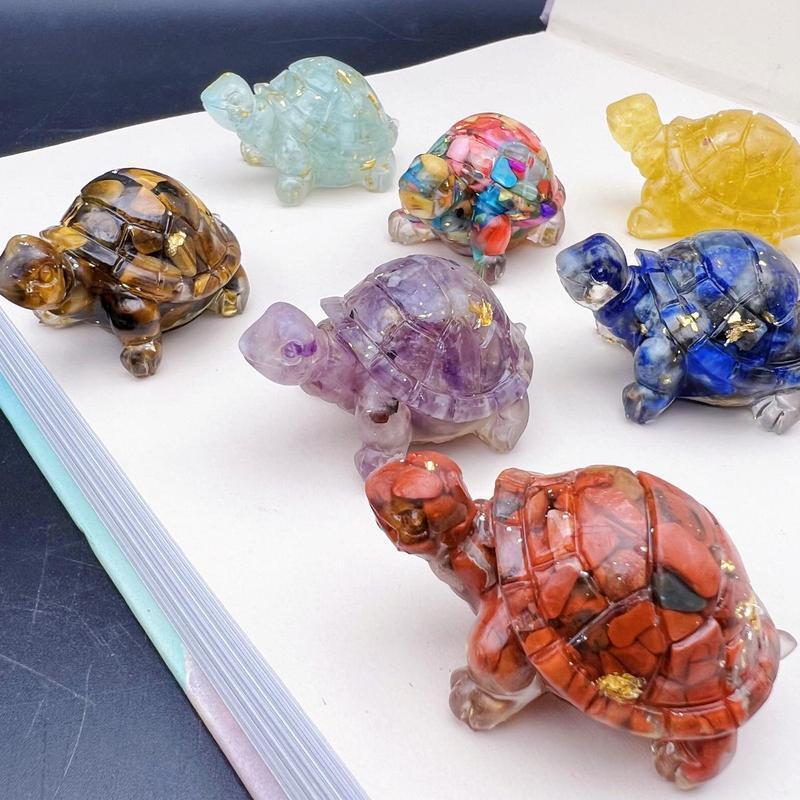 Creative Turtle Shaped Decoration, 3 Counts set Resin Turtle Figurine, Desktop Decoration for Home Office, Gift for Friend