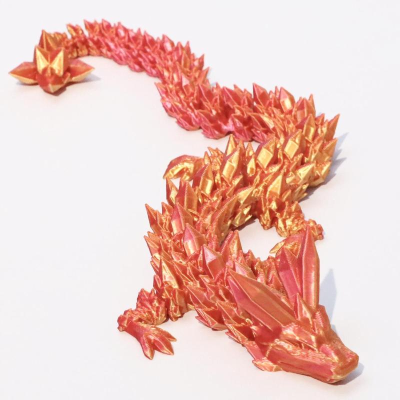 3D Dragon Design Ornament, 1 Count Creative Desktop Decoration, Articulated Design Decorative Ornament for Home Office Car