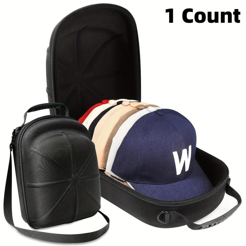 Durable Hard Shell Cap Carrier Case, 1 Count Anti-crush Waterproof Dustproof Baseball Hat Storage with Handle for Travel & Home Use