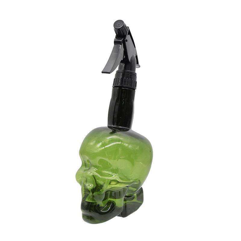 Empty Spray Bottle, Retro Skull Design Plastic Refillable Spray Squirt Bottle for Hair Styling Cleaning