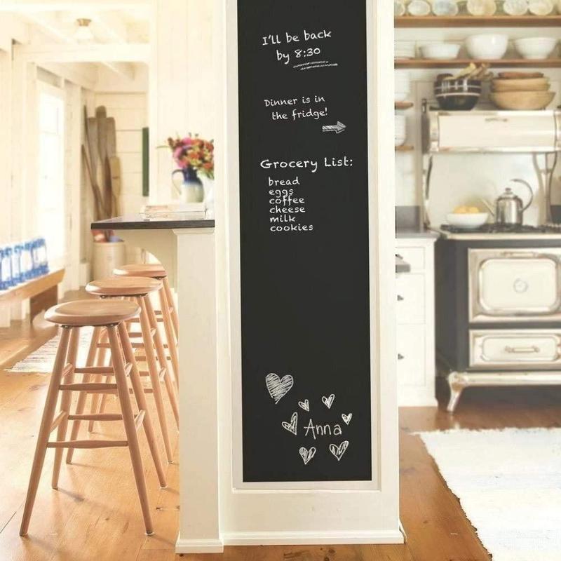 Erasable Chalkboard Sticker, Chalkboard Wallpaper, Removable Blackboard Wall Sticker, Home Decor Ideas 2024, DIY Reusable Chalkboard Sticker, Kitchen Decor, Men Gifts