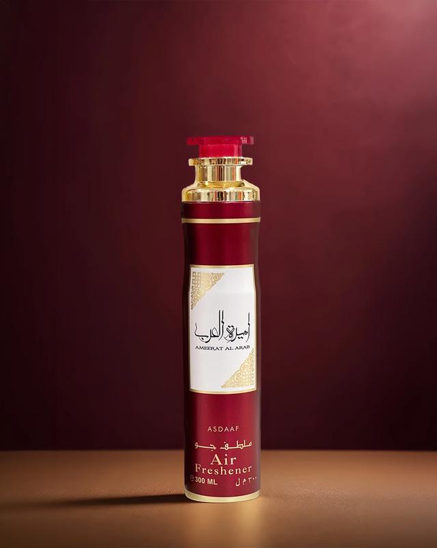 Lattafa Perfumes | Ameerat Al Arab Air Freshener | 300 ml Per Can | Wood - Musk - Oud - Olibanum Fragrance