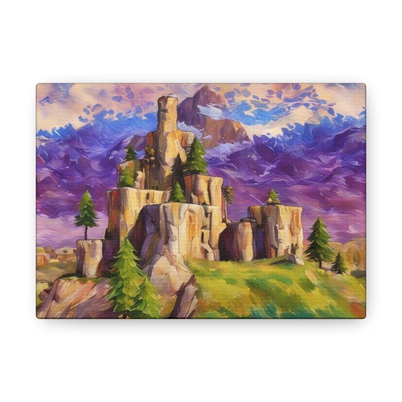 Fort Inspired Nostalgic Canvas - Classic Game Artwork Decor for Gamers and Art Lovers