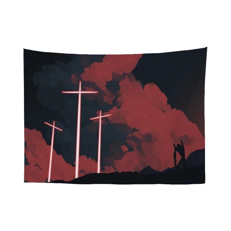 Evangelions Room Decor Tapestry Wall Hanging Anime Decoration Wallpaper Art Home Aesthetic Tapestries Headboards Decorative