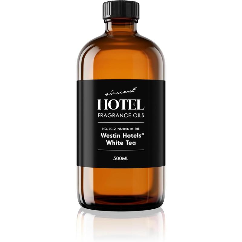 Hotel Diffuser Oil Inspired by The Westin White Tea - No. 1012 - AirScent Essential Oil Blend - 500 mL, 16.9 fl oz Fragrance Oil Bottle for Aromatherapy Diusers and Humidifiers