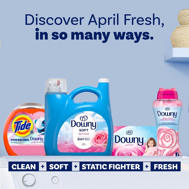 Downy Liquid Laundry Fabric Softener and Conditioner, April Fresh Scent, 140 Fl Oz, 190 Loads Procter & Gamble